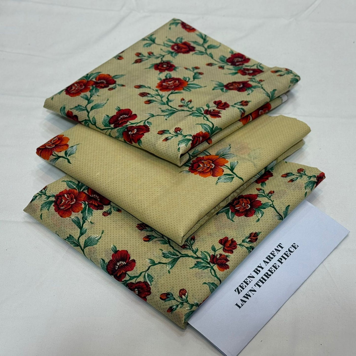 Zeen Printed Lawn Unstitched 3Piece D-126