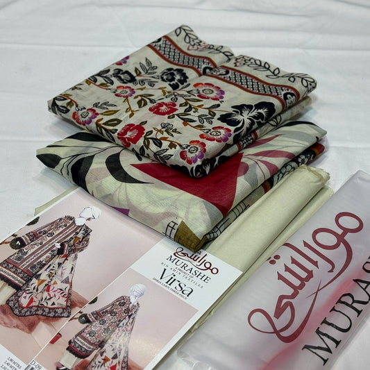 Murashee Doria Lawn Printed 3Piece D-001