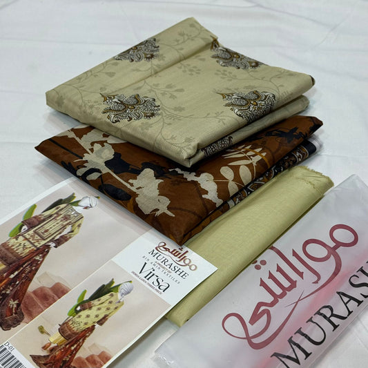 Murashee Doria Lawn Printed 3Piece D-010