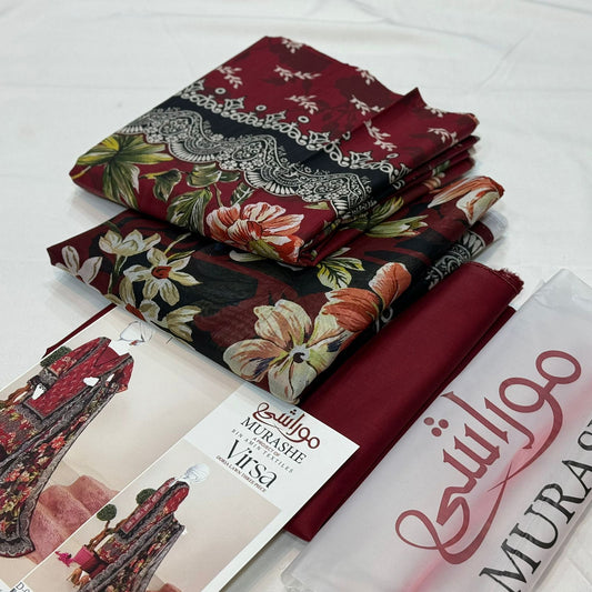 Murashee Doria Lawn Printed 3Piece D-012