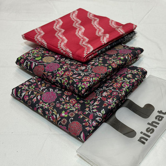 Nishat Printed Unstitched Lawn 3Piece D-002