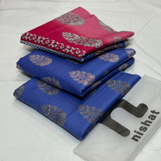 Nishat Printed Unstitched Lawn 3Piece D-004