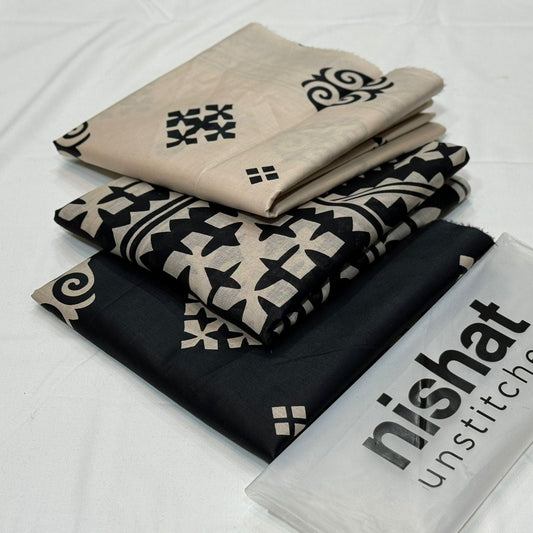 Nishat Printed Unstitched Lawn 3Piece D-016