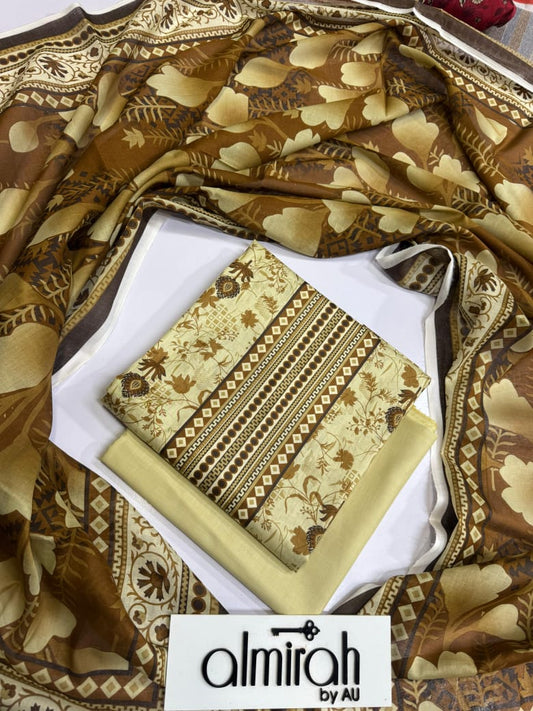 Almirah By AU Lawn Printed 3Piece D-001