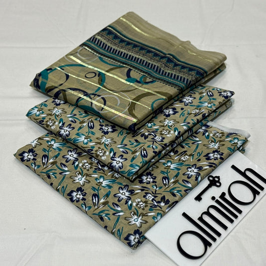 Almirah Printed Lawn 3Piece D-002