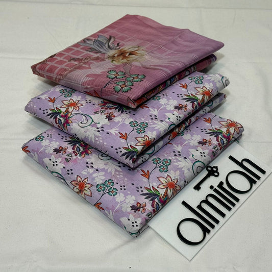 Almirah Printed Lawn 3Piece D-011