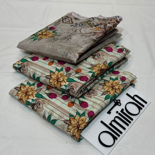 Almirah Printed Lawn 3Piece D-012