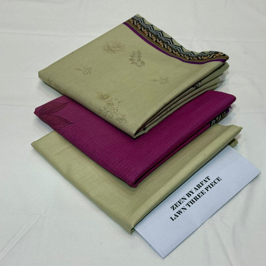 Zeen Printed Lawn Unstitched 3Piece D-089