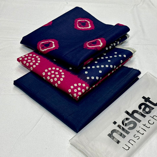 Nishat Printed Unstitched Lawn 3Piece D-027