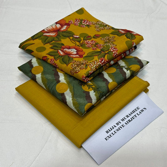 Bin Saeed Printed Lawn 3Piece D-019