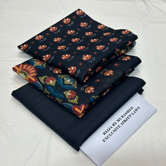 Bin Saeed Printed Lawn 3Piece D-021