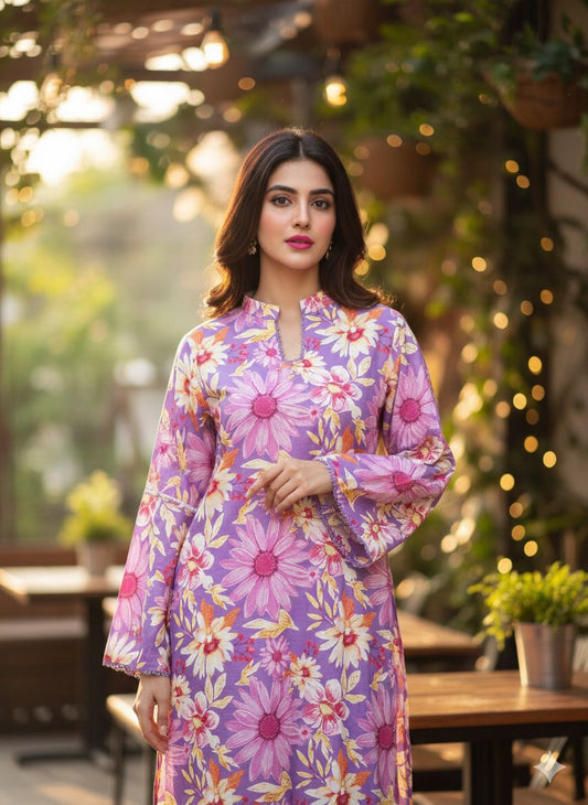 Elaf Stitched Lawn 2Piece D-005