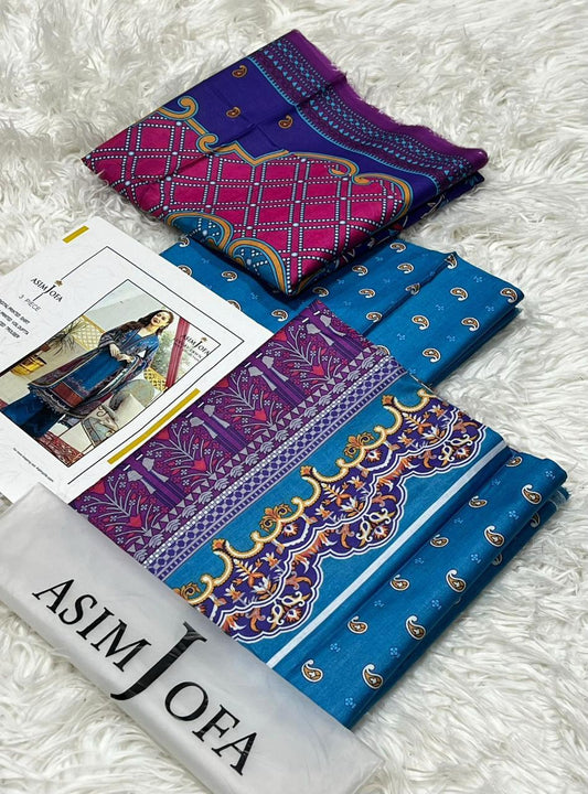 Asim Jofa Lawn Printed 3Piece D-003