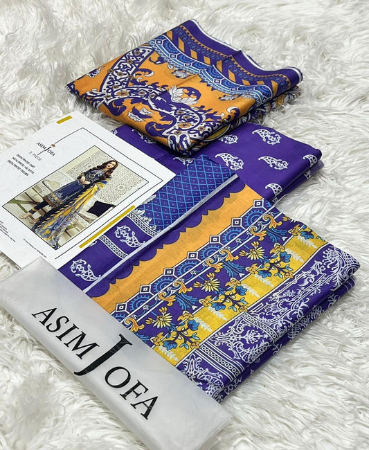 Asim Jofa Lawn Printed 3Piece D-004