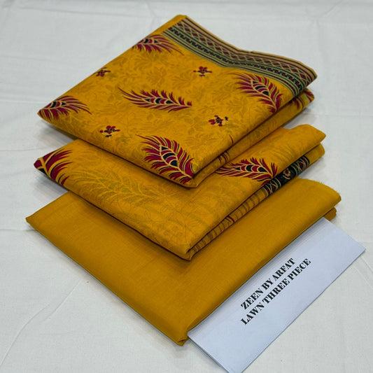 Zeen Printed Lawn Unstitched 3Piece D-107