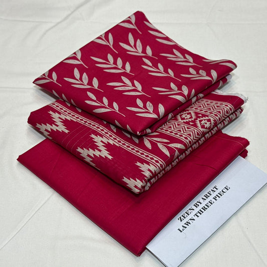 Zeen Printed Lawn Unstitched 3Piece D-109