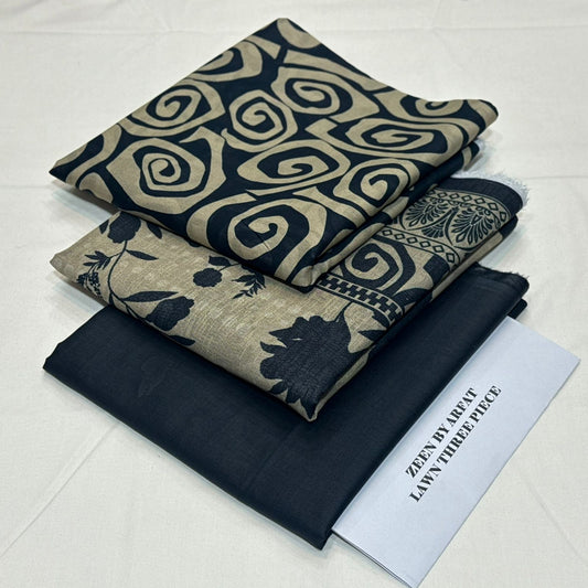 Zeen Printed Lawn Unstitched 3Piece D-113