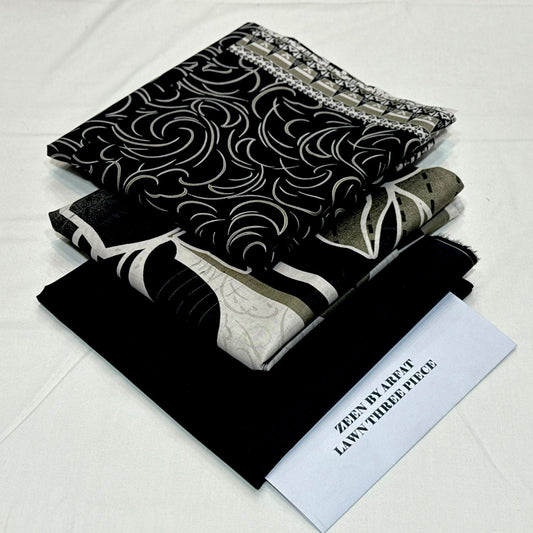 Zeen Printed Lawn Unstitched 3Piece D-116