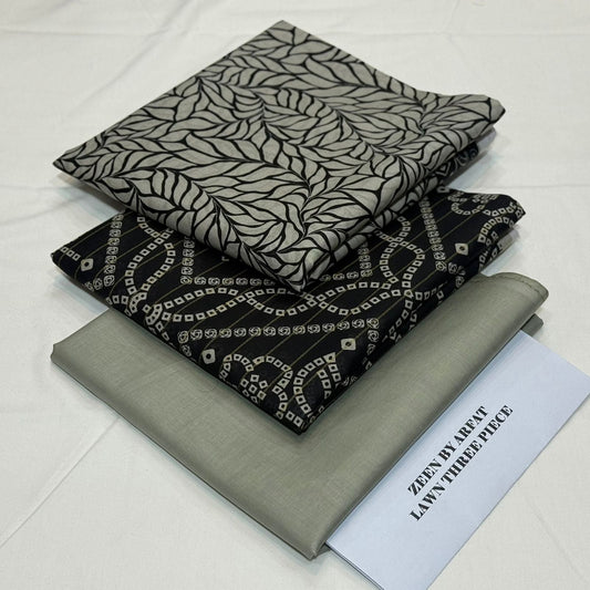 Zeen Printed Lawn Unstitched 3Piece D-117