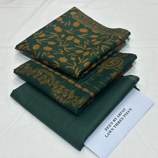 Zeen Printed Lawn Unstitched 3Piece D-118