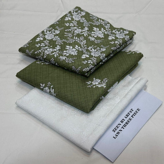Zeen Printed Lawn Unstitched 3Piece D-129