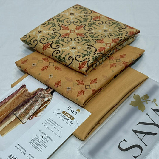 SAYA Printed Lawn 3Piece D-006