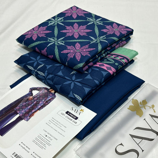 SAYA Printed Lawn 3Piece D-005