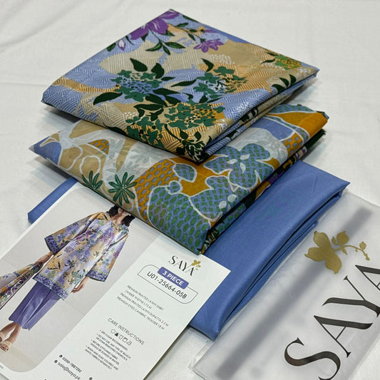 SAYA Printed Lawn 3Piece D-009