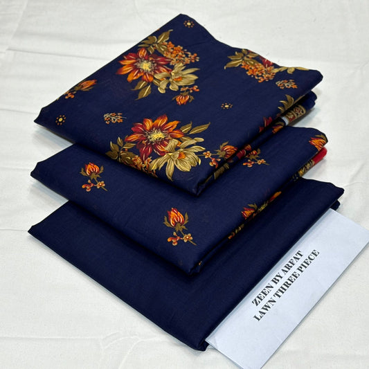 Zeen Printed Lawn Unstitched 3Piece D-139