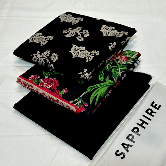 Sapphire Printed Lawn 3Piece D-004
