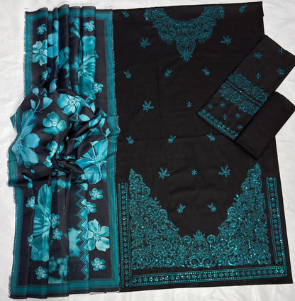 Farasha Embroidered 3piece