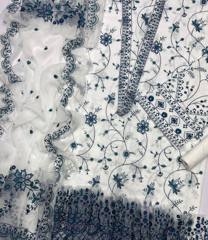 FAIZA SAQLAIN Lawn Embroidered 3Piece