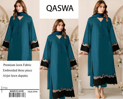 Qaswa Lawn Embroidered 2Piece D-002