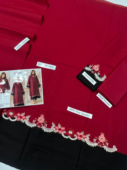 Qaswa Lawn Embroidered 2Piece D-001