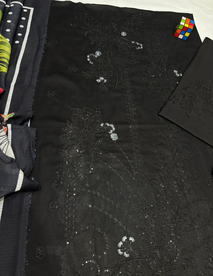 Mushq embroidered 3piece