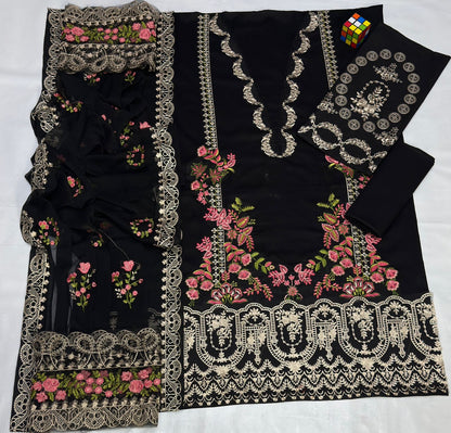 ELAF Embroidered 3piece D001