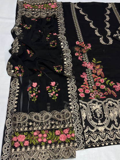 ELAF Embroidered 3piece D001