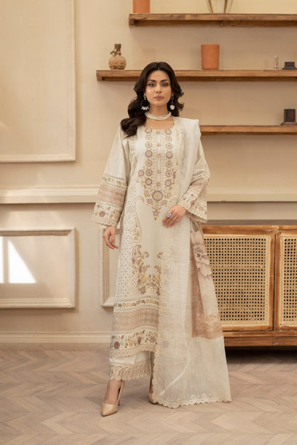 Crimson Embroidered lawn 3piece