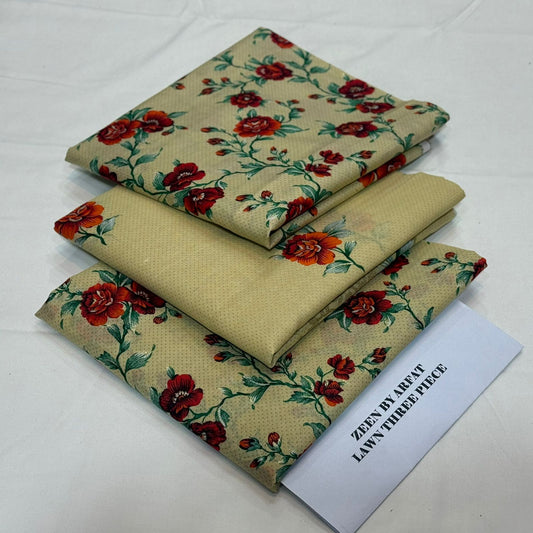 Zeen lawn 3piece D002