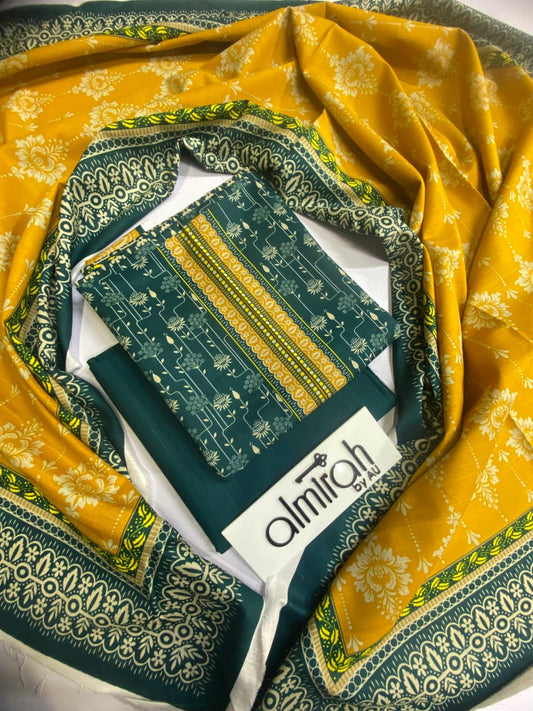 Almirah By AU Lawn Printed 3Piece D-012
