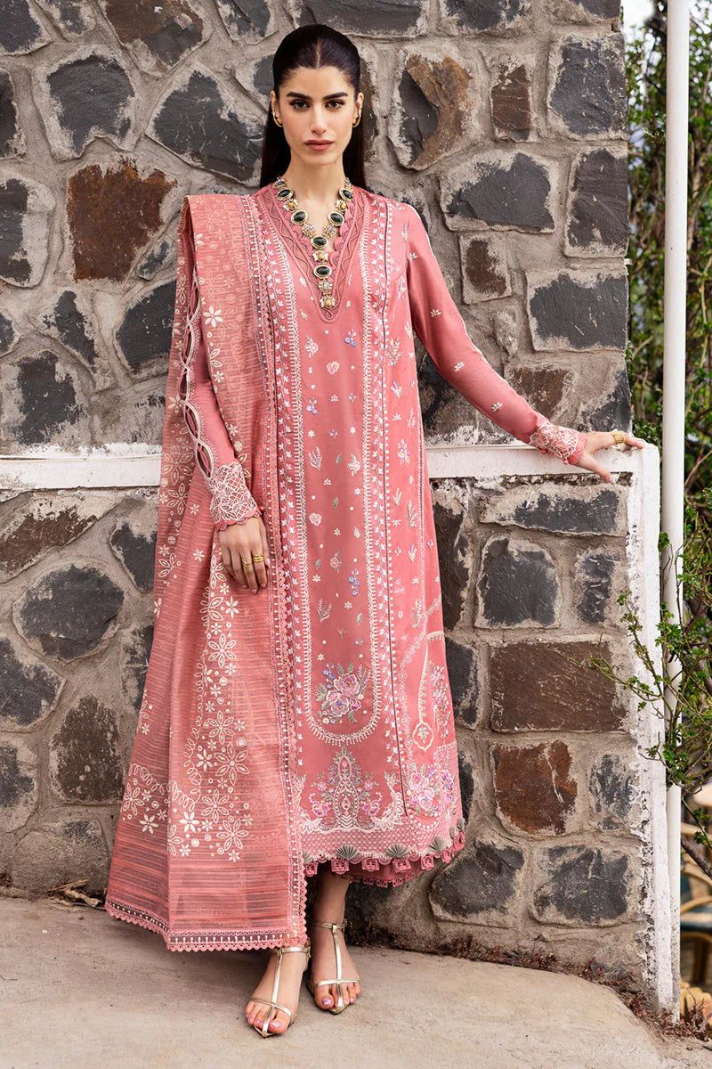 Qalamkar Embroidered 3piece