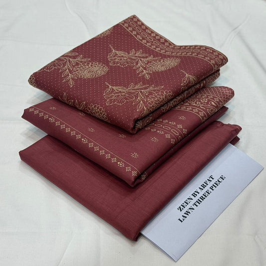 Zeen lawn 3piece D009