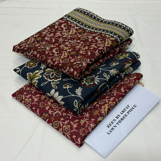 Zeen lawn 3piece D016